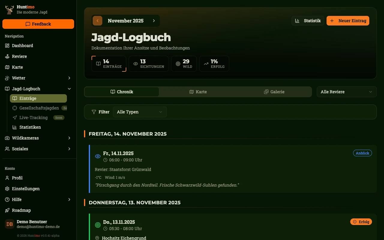 Jagdlogbuch
